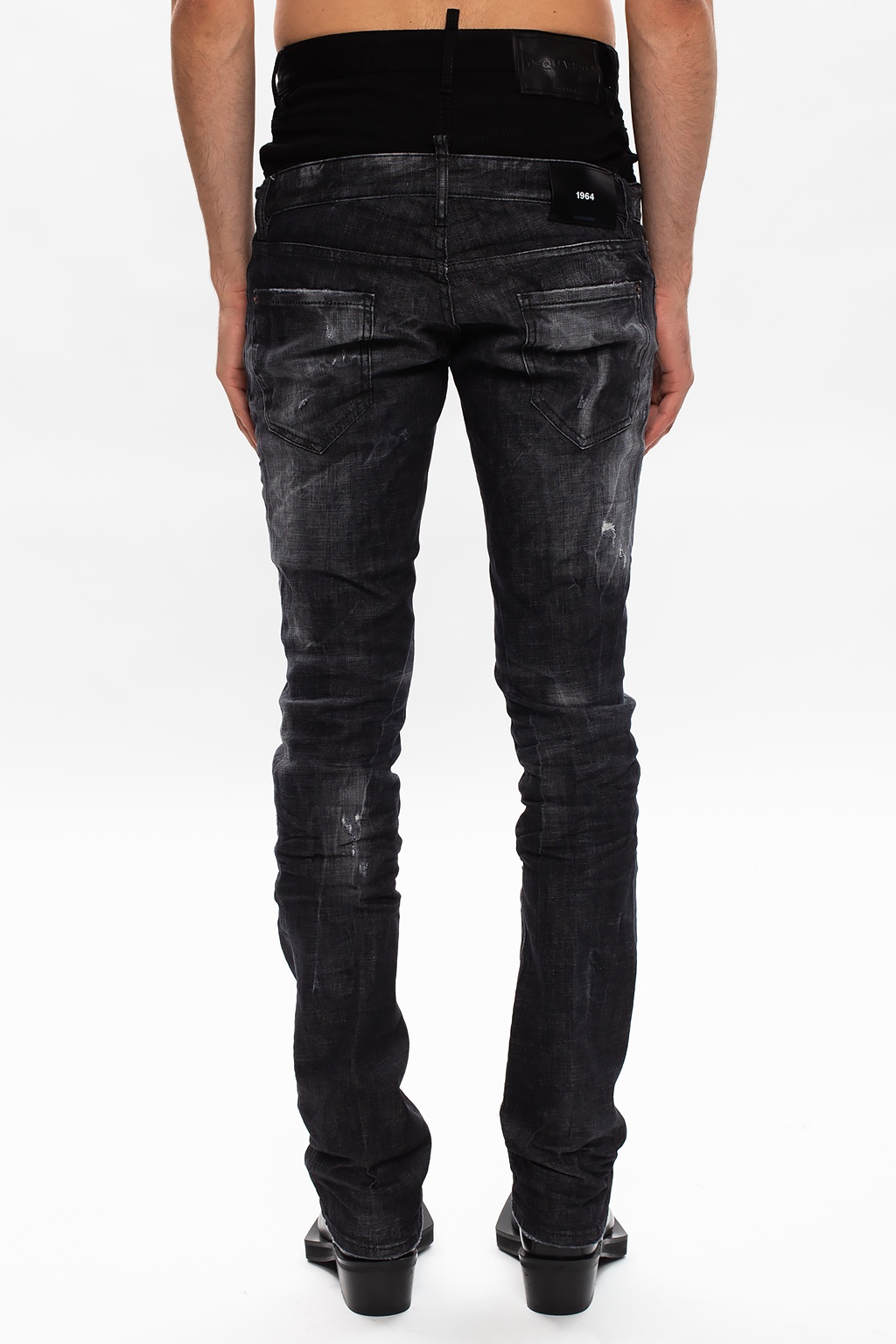 Dsquared2 'Twin Pack Straight Leg Sharpei Jean' raw edge jeans